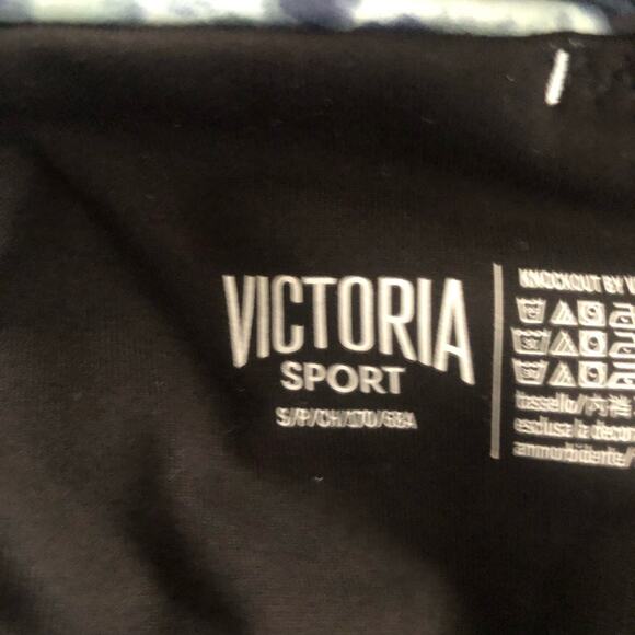 Victoria's Secret Sport Women’s Knockout Leggings  Black Blue White Tie-Dye SM - Picture 9 of 11